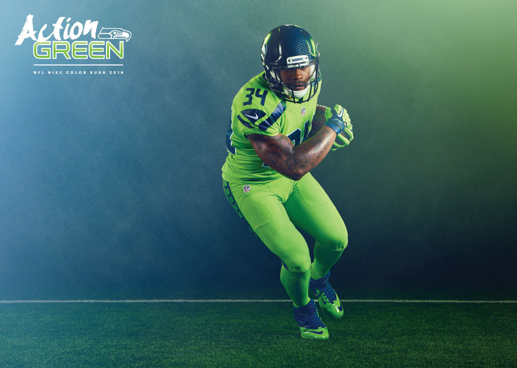 seattle seahawks colour rush jersey